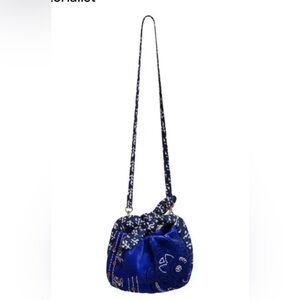 Free People BNWT Sapphire Blue Aria Crossbody Bag